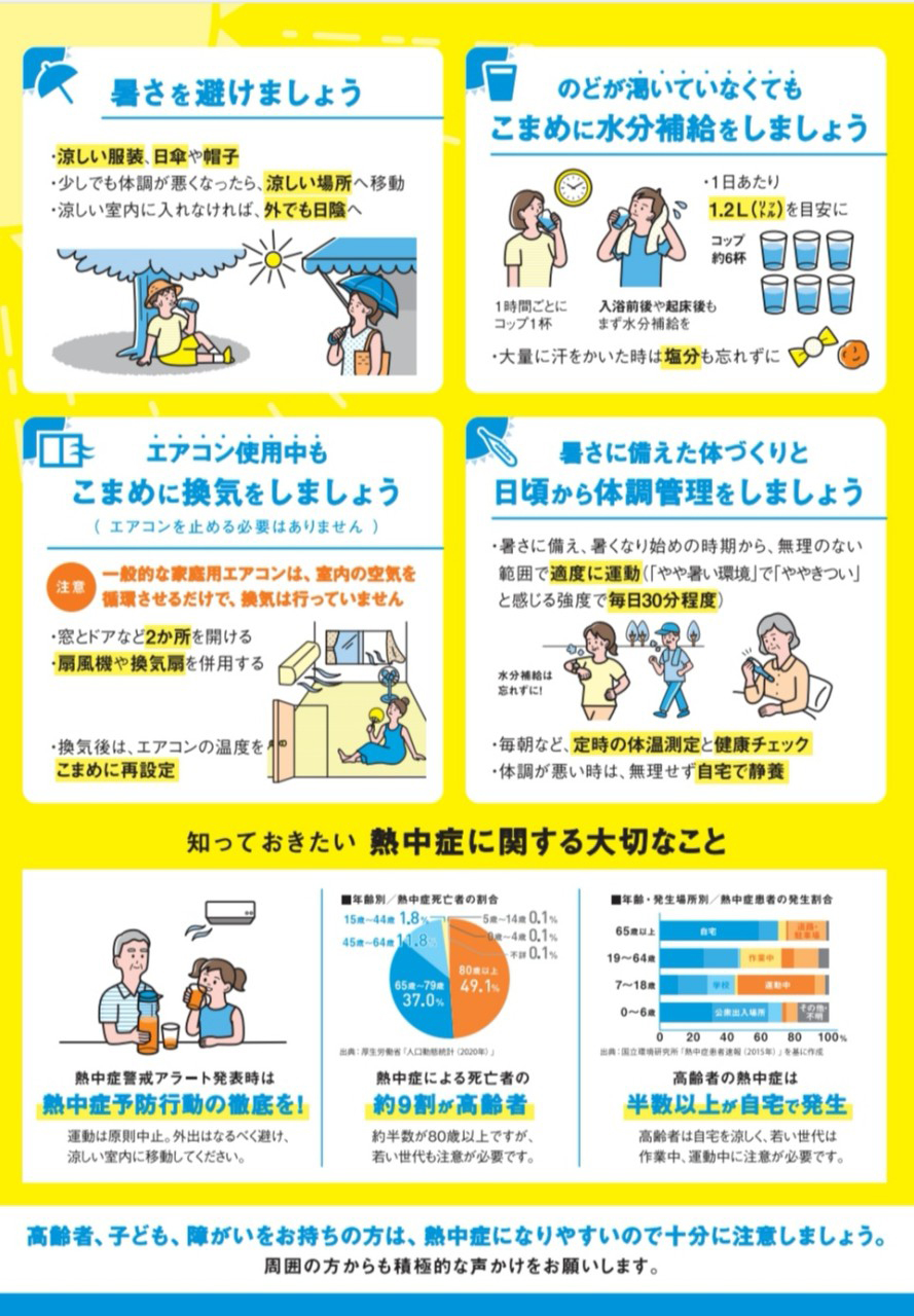 【熱中症予防×コロナ感染防止】